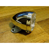 Farol Led Bicicleta Retro Vintage Antiga Cromado Mod. Dinamo