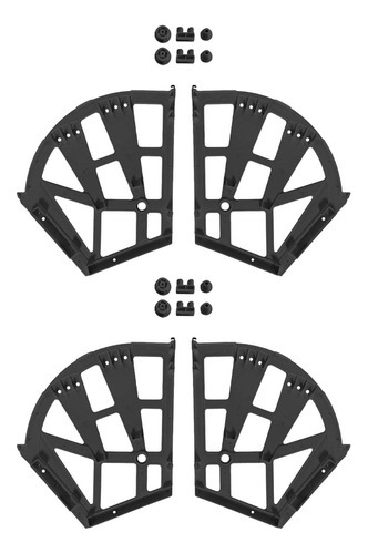 2 Bisagras Para Cajones De Zapatos, Marco Abatible, Negro, 3