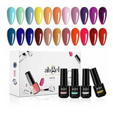 Esmalte De Uñas - Ab Gel 27 Pcs Nail Gel Polish Starter Kit 