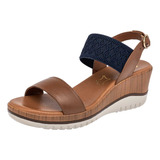 Sandalias Mujer Flexi 113310 Camel Marino 116-780