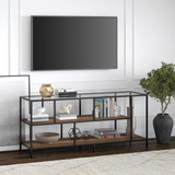 Henn&hart Soporte De Tv Rectangular Con Estantes De Mdf Para