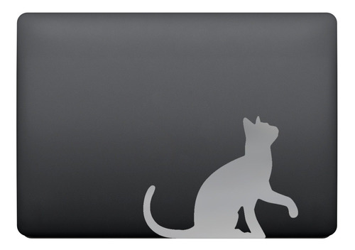 Adesivo Para Notebook Gato Preto Dá A Patinha Macbook