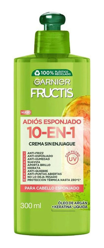 Crema Para Peinar Garnier Fructis Adiós Esponj 300 Ml - 1 Pz