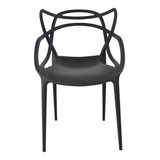 Cadeira De Jantar Top Chairs Top Chairs Allegra, Estrutura De Cor  Preto, 4 Unidades