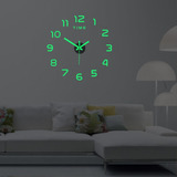 Reloj Digital De Pared 3d For Hogar Silencioso Y Luminoso
