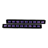 Barra Uv Led 9 X 5w Ultravioleta Luz Negra Disco 2 Pz Msi