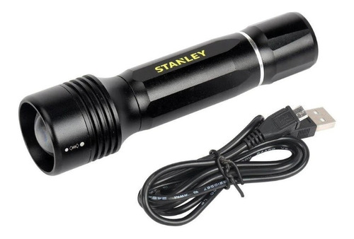 Linterna De Mano Stanley 600lm 3 Modos Alcance De 200mts New Color De La Luz Blanca