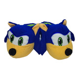 Pantuflas Niños Sonic Peluche Infantil Cerradas Personajes