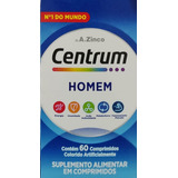 Centrum Homem 60 Comprimidos. Sabor Without Flavor