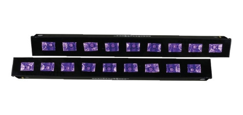 Barra Uv Led 9 X 5w Ultravioleta Luz Negra Disco 2 Piezas