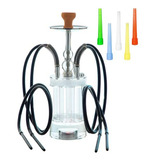 Juego De 4 Mangueras Para Hookah Asanma De Lujo Con Accesori