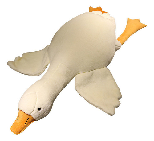 . Lindo Peluche Almohada Ganso Grande Blanco 130cm 1