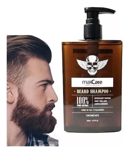  Shampoo Para Barba 260 Ml Max Care