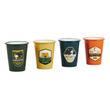 Pack 4 Vasos Peanuts Snoopy Scouts Camping Bebidas Hallmark