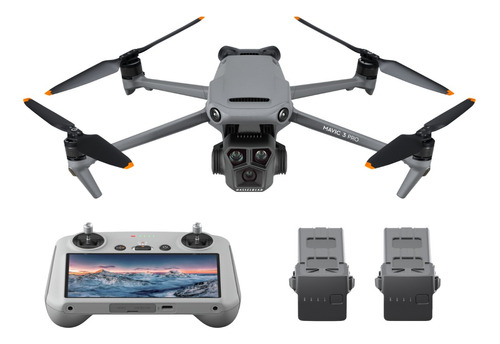 Drone Dji Drone Dji Mavic 3 Pro Fly More Combo (dji Rc-basic) Fly More Combo Com Câmera Dupla 5,1 K Cinza Escuro 3 Baterias