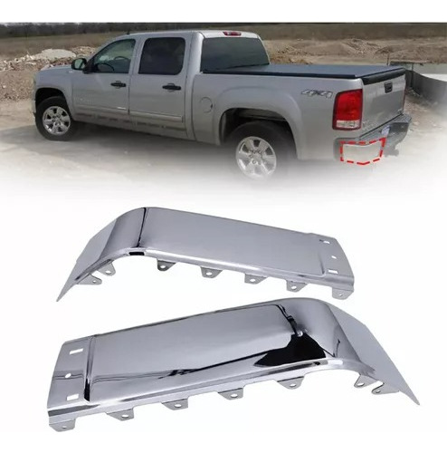 Extensin Cromada Parachoque Trasero Chevrolet Silverado Lt Foto 3