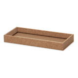 Bandeja Retangular Em Mdf Com Cortiça 3x28x12cm - Mart