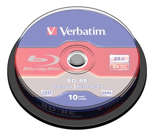 Verbatim Bd-re 25gb 10pk Husillo 2x Disco Blu-ray Marca