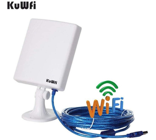 Adaptador De Red Wifi Kuwfi Antena De 14dbi Para Exterior