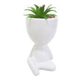 Vaso Decorativo Planta Com Suculenta Artificial Relax