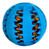Brinquedo Para Pet Bola Alimentadora 7cm Azul