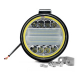 Faro Redondo Premium 8 Led 4 PuLG Slim Smd Blanco Jeep 4x4