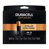 Duracell Optimum Pilas Aa Paquete De 12 Unidades Batería D