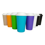 Vaso Termico Americano Plastico Tapa Rosca 400cc Conserva Frio/calor Excelente Calidad Starbucks Cafe Infusiones Bz3 