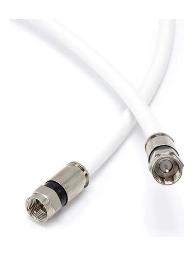 Cable Coaxial Rg6 20 Metros Armado Con Conectores Rg6 P / Tv