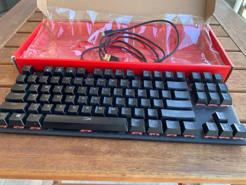 Teclado Gamer Hyperx Alloy Origins Core Red Linear - Luz Rgb