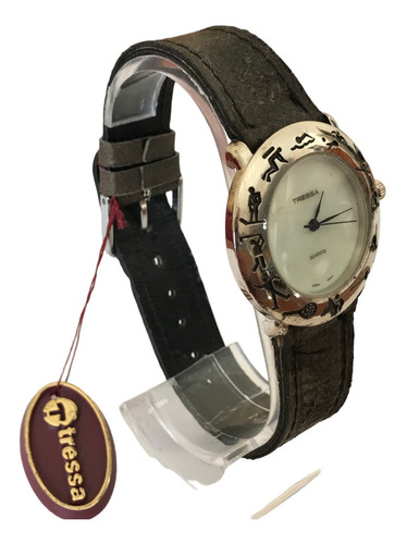 Reloj Tressa Dama Mujer Hombre Cuero Vintage Retro