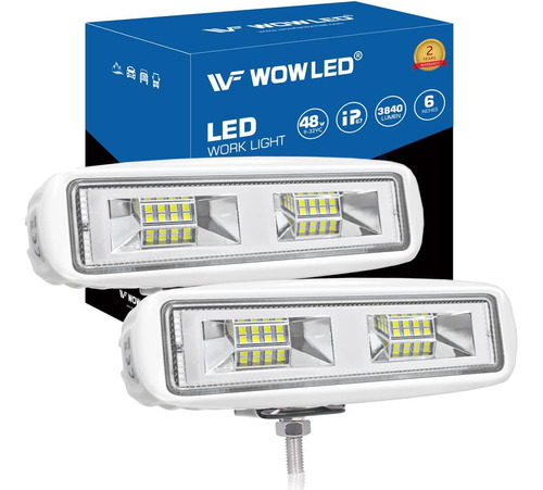 Paquete De 2 Luces Led Esparcidoras Para Barco, 6.3 Pulgadas