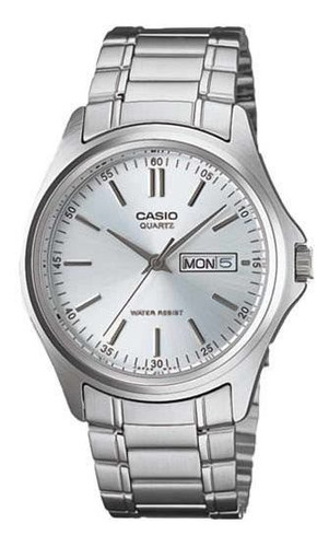 Reloj Casio Modelo Mtp-1239 Carátula Plateada