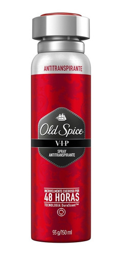 6 Desodorante Old Spice Vip Antitranspirante 150 ml 93g