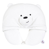 Miniso Almohada Para Viaje Con Capucha Polar Blanco Wbb