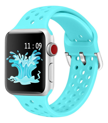 Pulseira De Silicone Para Apple Watch 6 5 4 3 Se 44mm 42