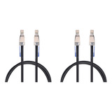 2 Cables Hd Sas Sff-8644 A Sff-8644, 12 Gbps Sff-8644 36 Pi