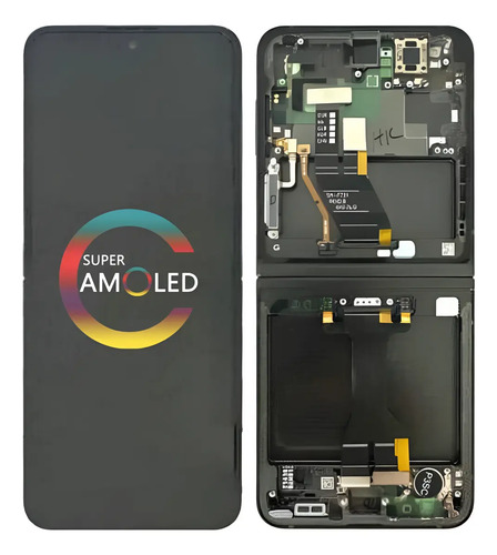 Pantalla Amoled Con Marco For Samsung Z Flip5 Sm-f731b