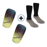 Canilleras Futbol Hombre Reusch + Medias Futbol -6 Cuo