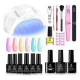 Beetles Pastel Gel Nail Polish Starter Kit With U V Led Ligh