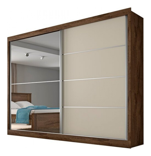 Guarda-roupa Verona Plus Mdf 2 Portas 4 Gavetas Mademarcs