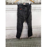 Pantalon De Cuero Vintage Charro