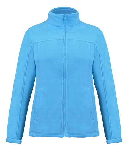 Chaqueta Micropolar Antipiling Mujer Celeste Topsafe