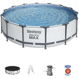 Alberca Redonda Bestway Steel Pro Max 4.27 M X 1.07 M