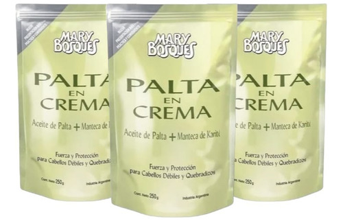 Palta En Crema + Manteca De Karite - 3 Doypack X250g