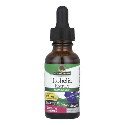 Natures Answer Lobelia Herb With Organic Alcohol, 1-fluid Ou