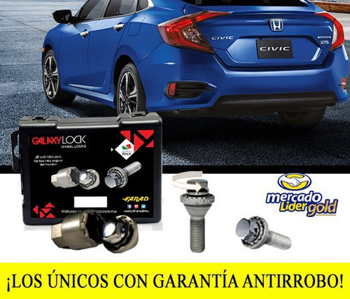 Birlos De Seguridad Galaxylock Civic Touring Garantizados.