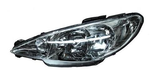 Faro Peugeot 206 2003 2004 2005 2006 2007 08 09 Liso 2 Focos