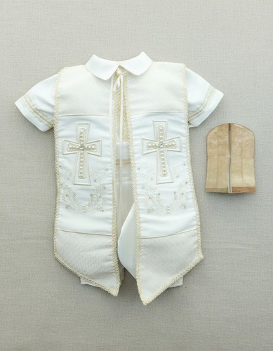 Ropón Bautizo Niño Elegante Traje Bautizo M4