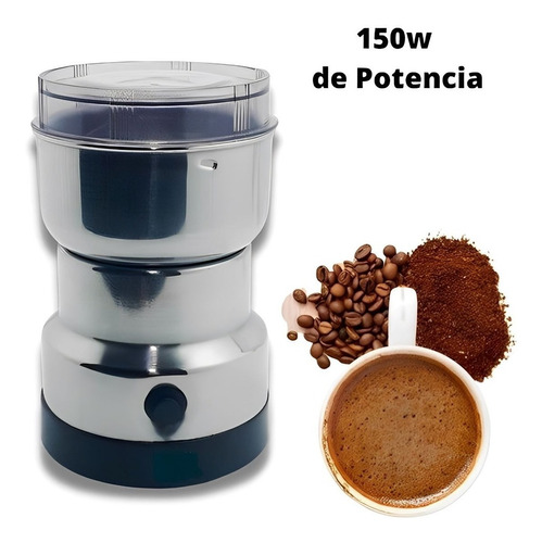 Moedor Grão Café Milho Feijão Processador Elétrico Inox 110v